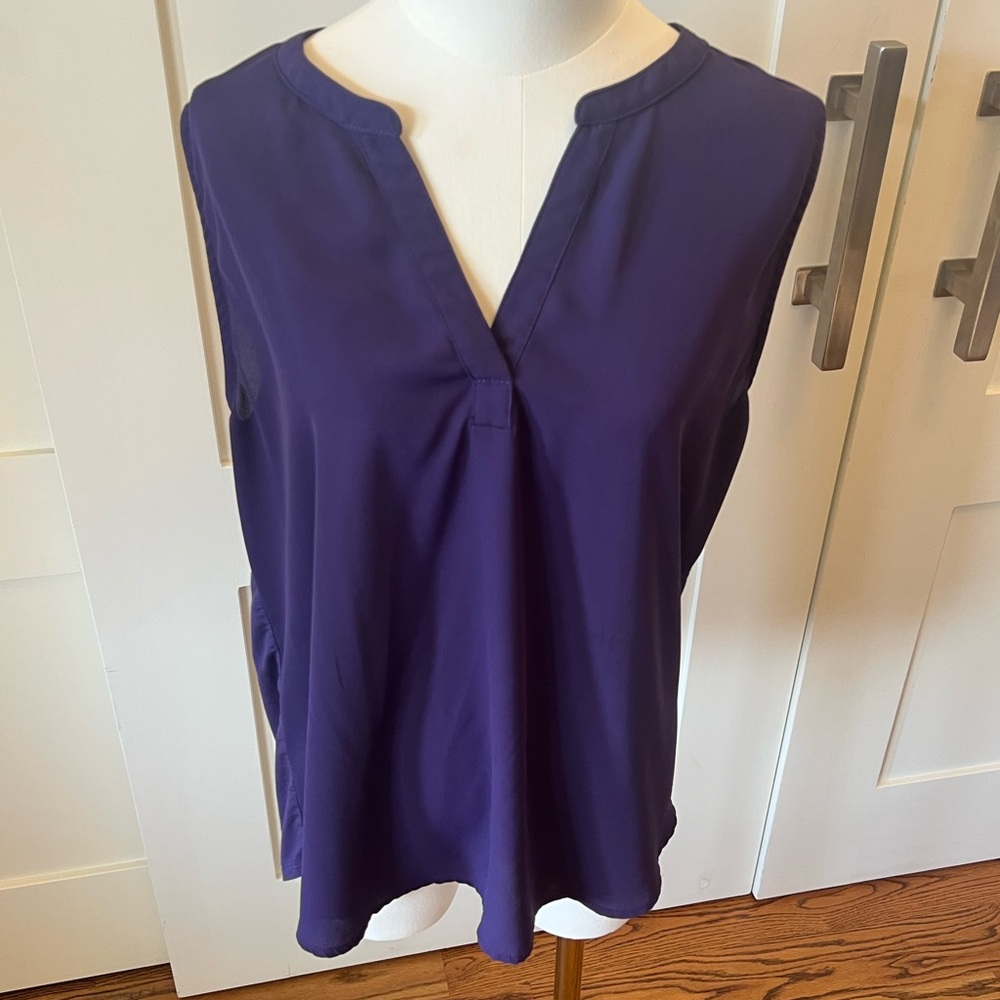 Papermoon Deep Purple Sleeveless Blouse